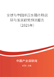 全球與中國承壓水箱市場調研與發(fā)展趨勢預測報告（2025年）