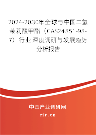 2024-2030年全球與中國二氫茉莉酸甲酯（CAS24851-98-7）行業(yè)深度調(diào)研與發(fā)展趨勢分析報告
