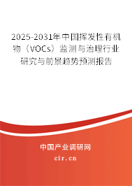 2025-2031年中國揮發(fā)性有機物（VOCs）監(jiān)測與治理行業(yè)研究與前景趨勢預(yù)測報告