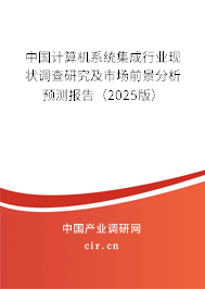 中國計(jì)算機(jī)系統(tǒng)集成行業(yè)現(xiàn)狀調(diào)查研究及市場(chǎng)前景分析預(yù)測(cè)報(bào)告（2025版）
