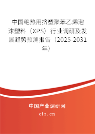 中國絕熱用擠塑聚苯乙烯泡沫塑料（XPS）行業(yè)調(diào)研及發(fā)展趨勢預(yù)測報告（2025-2031年）