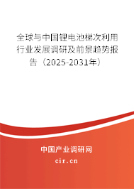 全球與中國鋰電池梯次利用行業(yè)發(fā)展調(diào)研及前景趨勢報告（2025-2031年）