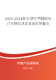 2025-2031年全球與中國放電燈市場現(xiàn)狀及發(fā)展前景報(bào)告