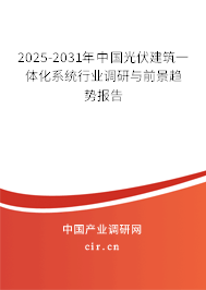 2025-2031年中國(guó)光伏建筑一體化系統(tǒng)行業(yè)調(diào)研與前景趨勢(shì)報(bào)告