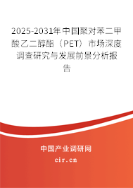 2025-2031年中國聚對苯二甲酸乙二醇酯（PET）市場深度調(diào)查研究與發(fā)展前景分析報(bào)告