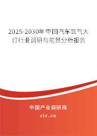 2025-2030年中國汽車氙氣大燈行業(yè)調(diào)研與前景分析報告