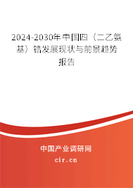 2024-2030年中國四（二乙氨基）鋯發(fā)展現(xiàn)狀與前景趨勢報告