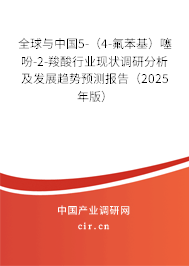 全球與中國5-（4-氟苯基）噻吩-2-羧酸行業(yè)現(xiàn)狀調(diào)研分析及發(fā)展趨勢預(yù)測報告（2025年版）