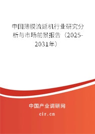 中國薄膜流延機行業(yè)研究分析與市場前景報告（2025-2031年）