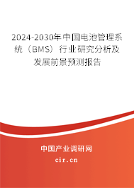 2024-2030年中國電池管理系統(tǒng)（BMS）行業(yè)研究分析及發(fā)展前景預(yù)測報(bào)告