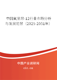 中國氟里昂-12行業(yè)市場分析與發(fā)展前景（2025-2031年）