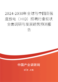 2024-2030年全球與中國高強(qiáng)度放電（HID）照明行業(yè)現(xiàn)狀全面調(diào)研與發(fā)展趨勢預(yù)測報(bào)告