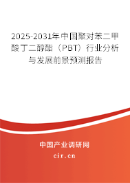2025-2031年中國聚對苯二甲酸丁二醇酯（PBT）行業(yè)分析與發(fā)展前景預測報告