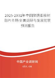 2025-2031年中國(guó)聚酰亞胺樹(shù)脂PI市場(chǎng)全面調(diào)研與發(fā)展前景預(yù)測(cè)報(bào)告