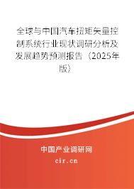 全球與中國汽車扭矩矢量控制系統(tǒng)行業(yè)現(xiàn)狀調(diào)研分析及發(fā)展趨勢預(yù)測報告（2025年版）