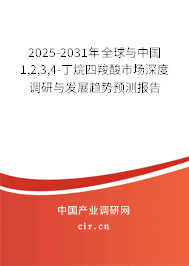 2025-2031年全球與中國1,2,3,4-丁烷四羧酸市場深度調(diào)研與發(fā)展趨勢預(yù)測報(bào)告