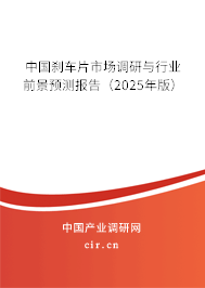 中國剎車片市場調(diào)研與行業(yè)前景預(yù)測報告（2025年版）