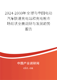 2024-2030年全球與中國電動汽車快速充電站和充電樁市場現(xiàn)狀全面調(diào)研與發(fā)展趨勢報告