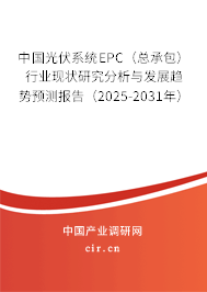 中國光伏系統(tǒng)EPC（總承包）行業(yè)現(xiàn)狀研究分析與發(fā)展趨勢預(yù)測報告（2025-2031年）