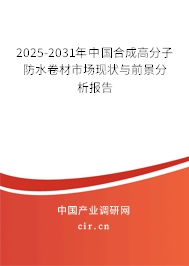 2025-2031年中國合成高分子防水卷材市場現(xiàn)狀與前景分析報告