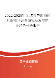 2022-2028年全球與中國(guó)婚紗禮服市場(chǎng)調(diào)查研究及發(fā)展前景趨勢(shì)分析報(bào)告
