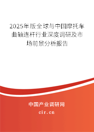 2024年版全球與中國摩托車曲軸連桿行業(yè)深度調(diào)研及市場前景分析報(bào)告