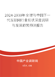 2024-2030年全球與中國下一代互聯網行業(yè)現狀深度調研與發(fā)展趨勢預測報告