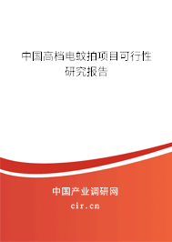 中國高檔電蚊拍項目可行性研究報告