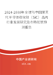 2024-2030年全球與中國第三代半導體碳化硅（SiC）晶片行業(yè)發(fā)展研究及市場前景預測報告