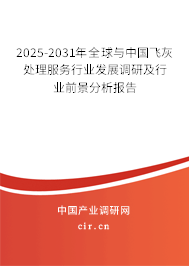 2025-2031年全球與中國飛灰處理服務行業(yè)發(fā)展調研及行業(yè)前景分析報告