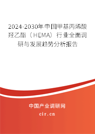 2024-2030年中國(guó)甲基丙烯酸羥乙酯（HEMA）行業(yè)全面調(diào)研與發(fā)展趨勢(shì)分析報(bào)告