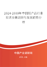 2024-2030年中國(guó)鉛產(chǎn)品行業(yè)現(xiàn)狀全面調(diào)研與發(fā)展趨勢(shì)分析