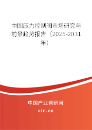中國壓力控制閥市場研究與前景趨勢報告（2025-2031年）