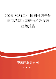 2025-2031年中國圓柱滾子軸承市場現(xiàn)狀調(diào)研分析及發(fā)展趨勢報告