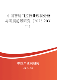 中國(guó)智能門(mén)控行業(yè)現(xiàn)狀分析與發(fā)展前景研究（2025-2031年）