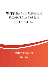 中國(guó)布洛芬行業(yè)發(fā)展趨勢(shì)分析及重點(diǎn)企業(yè)調(diào)研報(bào)告（2012-2015年）