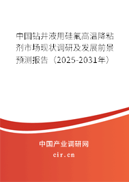 中國(guó)鉆井液用硅氟高溫降粘劑市場(chǎng)現(xiàn)狀調(diào)研及發(fā)展前景預(yù)測(cè)報(bào)告（2025-2031年）