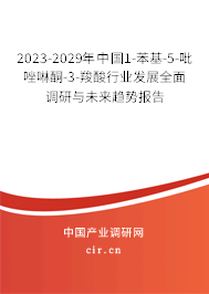 2023-2029年中國1-苯基-5-吡唑啉酮-3-羧酸行業(yè)發(fā)展全面調(diào)研與未來趨勢報告