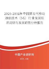 2025-2031年中國(guó)第五代移動(dòng)通信技術(shù)（5G）行業(yè)發(fā)展現(xiàn)狀調(diào)研與發(fā)展趨勢(shì)分析報(bào)告