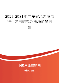 2025-2031年廣東省風(fēng)力發(fā)電行業(yè)發(fā)展研究及市場前景報告