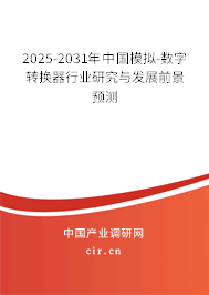 2025-2031年中國模擬-數(shù)字轉(zhuǎn)換器行業(yè)研究與發(fā)展前景預(yù)測