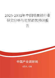 2025-2031年中國(guó)墻面鏡行業(yè)研究分析與前景趨勢(shì)預(yù)測(cè)報(bào)告