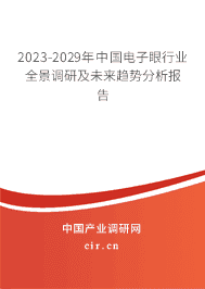2023-2029年中國(guó)電子眼行業(yè)全景調(diào)研及未來(lái)趨勢(shì)分析報(bào)告