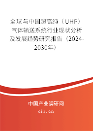 全球與中國超高純（UHP）氣體輸送系統(tǒng)行業(yè)現狀分析及發(fā)展趨勢研究報告（2024-2030年）