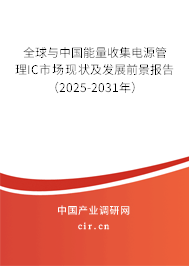 全球與中國(guó)能量收集電源管理IC市場(chǎng)現(xiàn)狀及發(fā)展前景報(bào)告（2025-2031年）