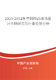 2025-2031年中國食品級(jí)流量計(jì)市場(chǎng)研究與行業(yè)前景分析