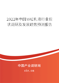 2022年中國VAE乳液行業(yè)現(xiàn)狀調(diào)研及發(fā)展趨勢預(yù)測報告