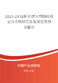 2025-2031年全球與中國相機云臺市場研究及發(fā)展前景預(yù)測報告