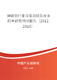 彈簧鋼行業(yè)深度調(diào)研及未來四年趨勢預(yù)測報告（2012-2016）