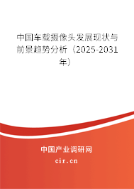 中國車載攝像頭發(fā)展現(xiàn)狀與前景趨勢分析（2025-2031年）